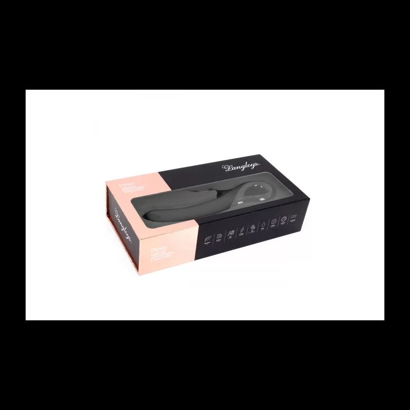 Vibrator With Clitorial Wheel Stimulator Black fra Made By Lei