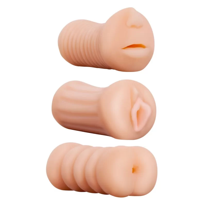 Xxx To Go Threesome Masturbator Sæt Med Oral, Vaginal Og Anal fra Made By Lei