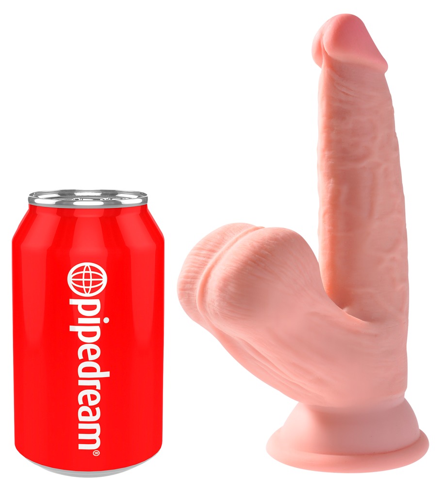 Triple Density Cock With Swinging Balls fra King Cock Plus