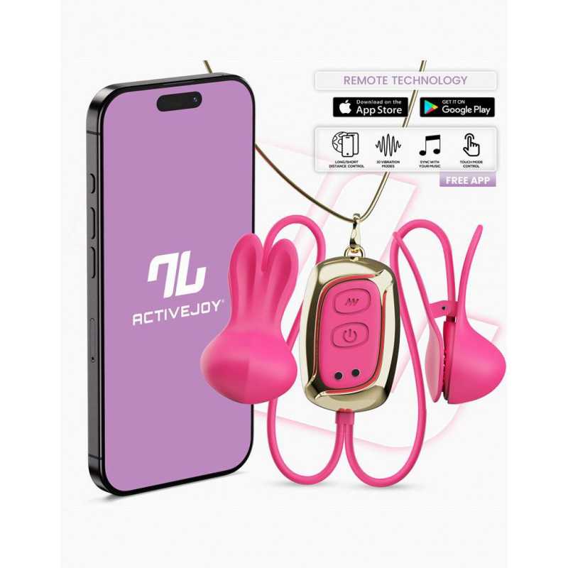 Iy Tickly Nipple Clamps Med Necklace Med App Styring fra Intoyou