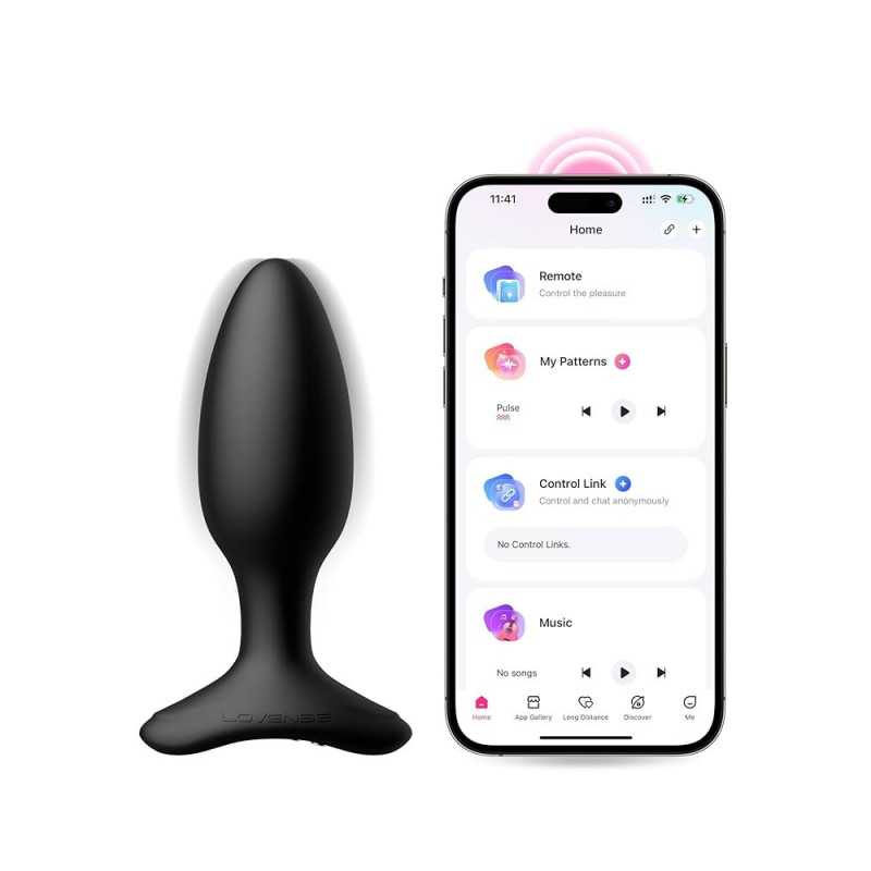 Hush 2 App Styret Smal Buttplug 12 Cm fra Lovense